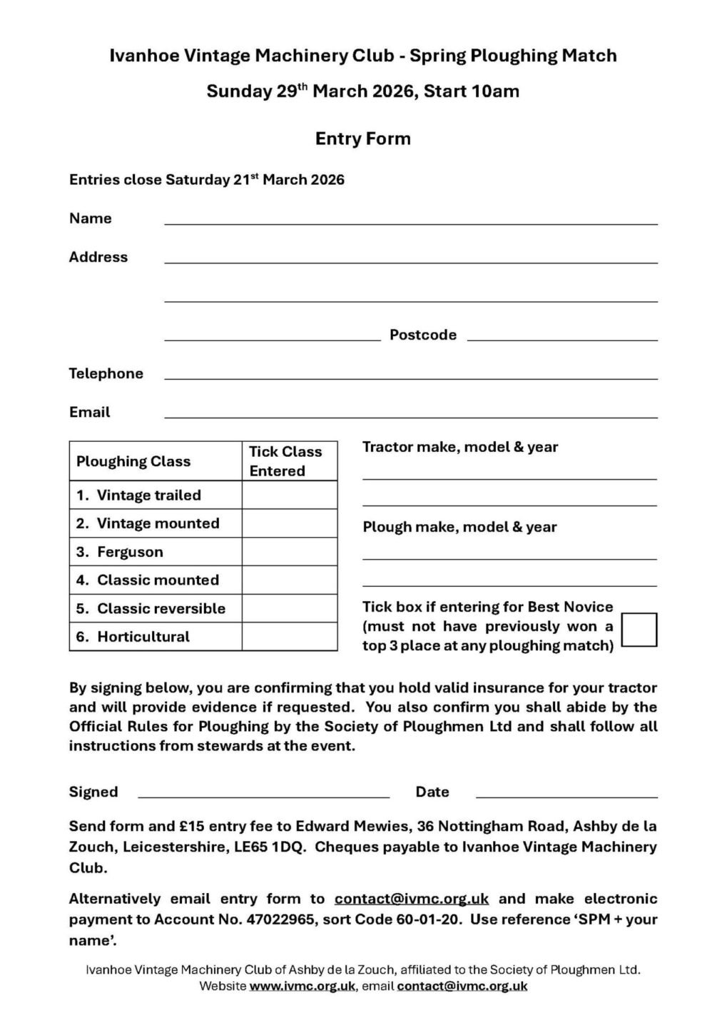 ivmc spring match 2026 form